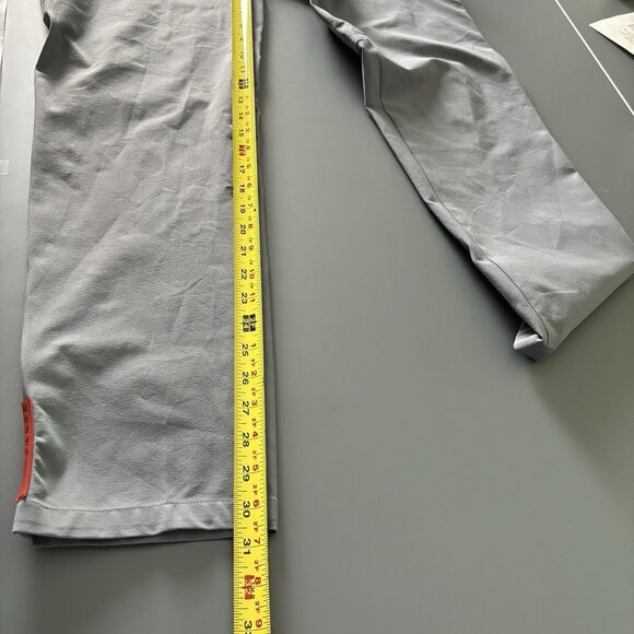 Prada Womens Red-Tab Nylon Pants Size 44 Straight Leg Gray Pockets Italy Luxury - Picture 15 of 16